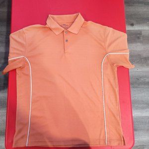 PGA Tour golf / athletic polo shirt orange men's size XL